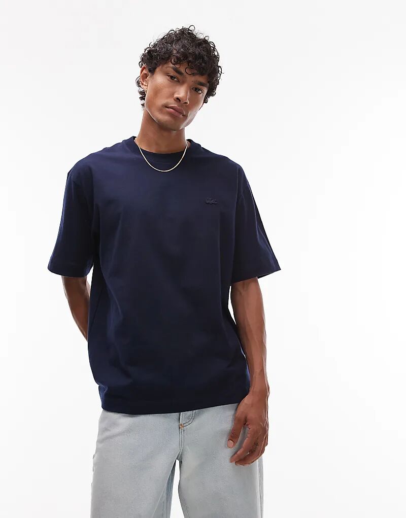 Футболка свободного кроя Lacoste темно-синего цвета
Футболка свободного кроя Lacoste темно-синего цвета