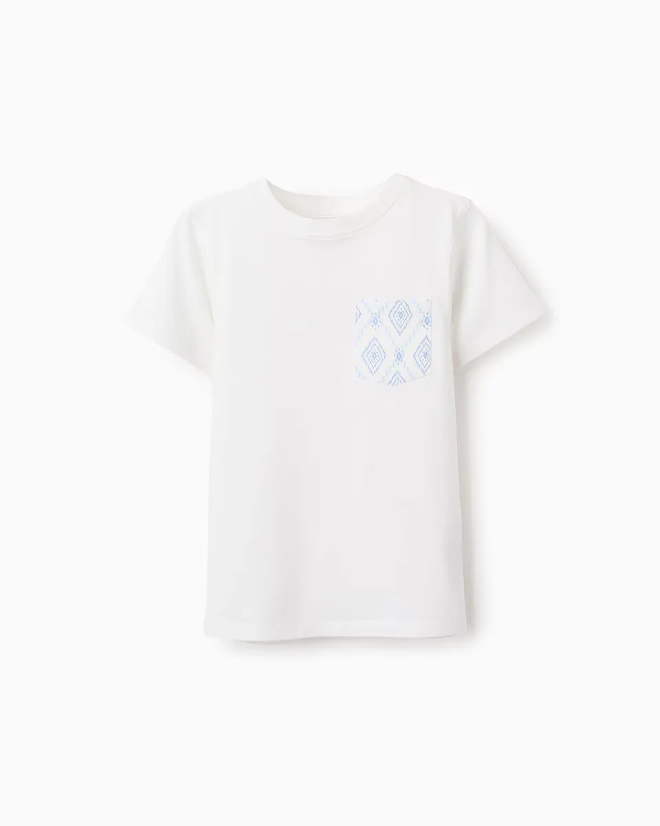 Футболка для мальчика из 100% хлопка с карманом Zippy, белый
Футболка для мальчика из 100% хлопка с карманом Zippy, белый