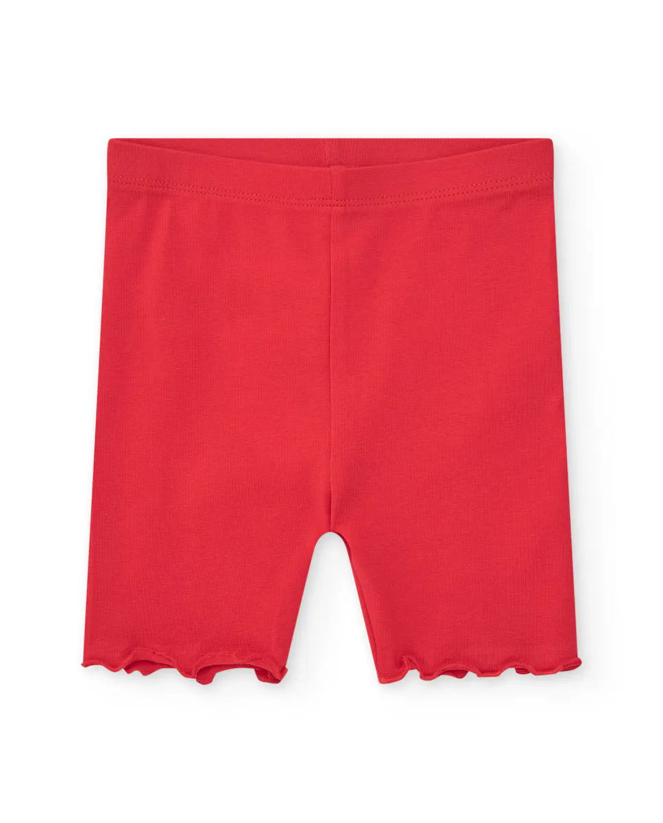 Короткие леггинсы для девочек с волнистой отделкой Tuc tuc, красный
Короткие леггинсы для девочек с волнистой отделкой Tuc tuc, красный