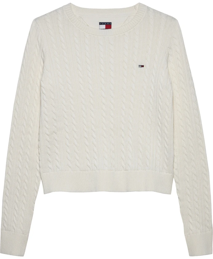 Белый пуловер крупной вязки Tommy Jeans, белый
Белый пуловер крупной вязки Tommy Jeans, белый