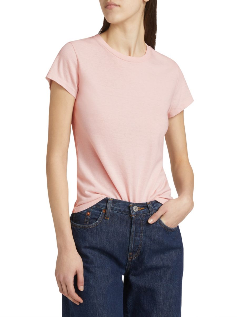 Узкая футболка 60-х годов Re/done, цвет Peony
Узкая футболка 60-х годов Re/done, цвет Peony