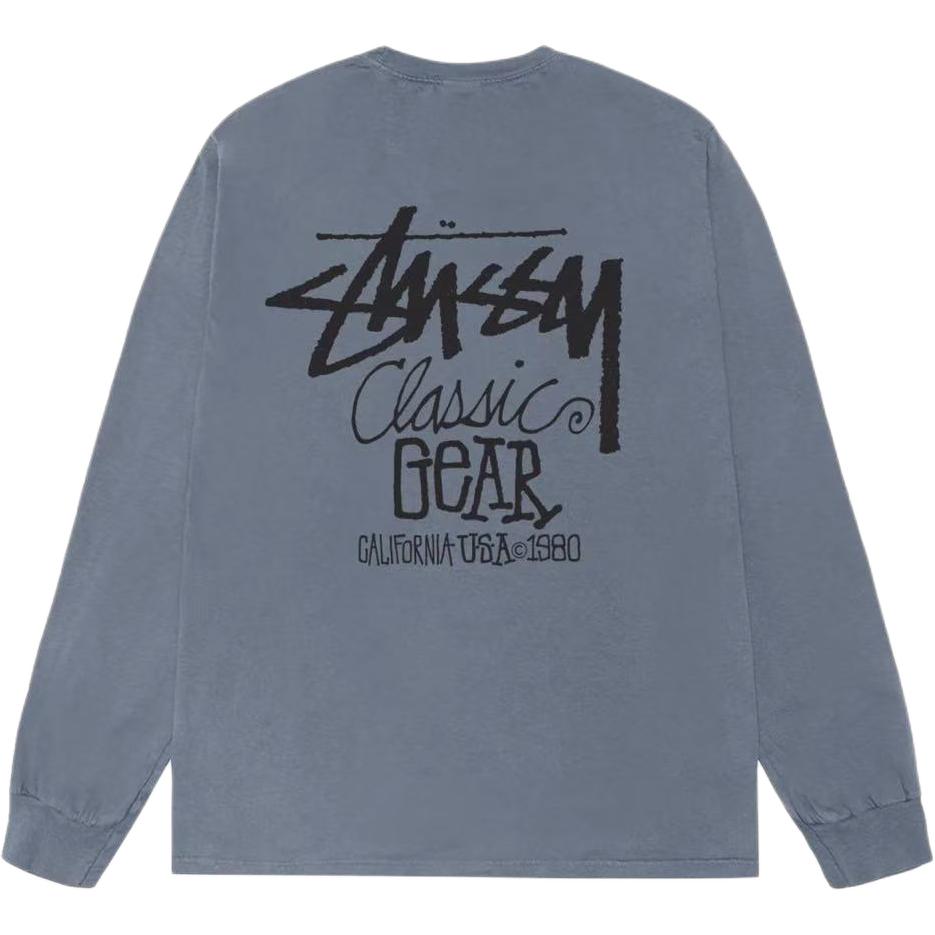 Классическая футболка с длинным рукавом Pigment Dyed Stussy, синий
Классическая футболка с длинным рукавом Pigment Dyed Stussy, синий