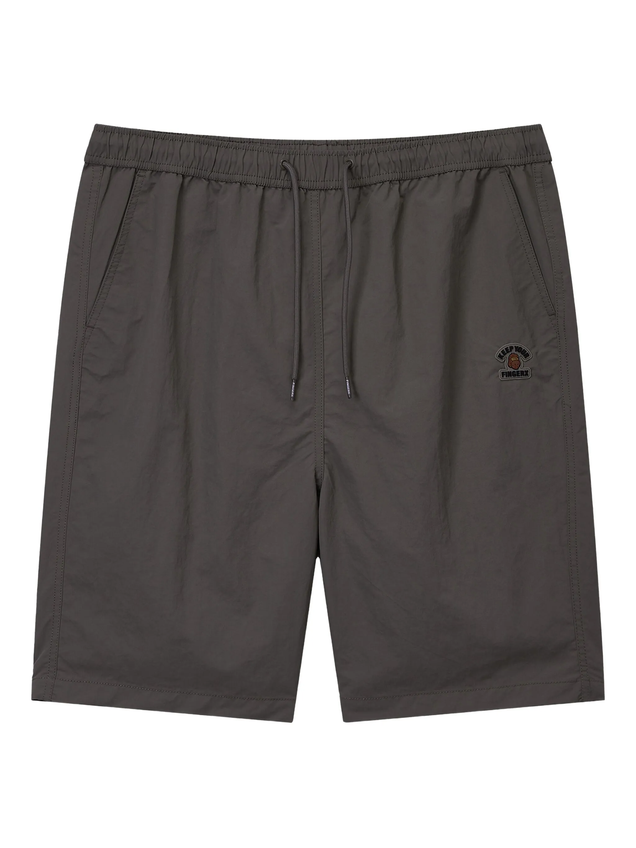Шорты с кулиской и нашивкой-логотипом Fingercroxx, серый
Шорты с кулиской и нашивкой-логотипом Fingercroxx, серый