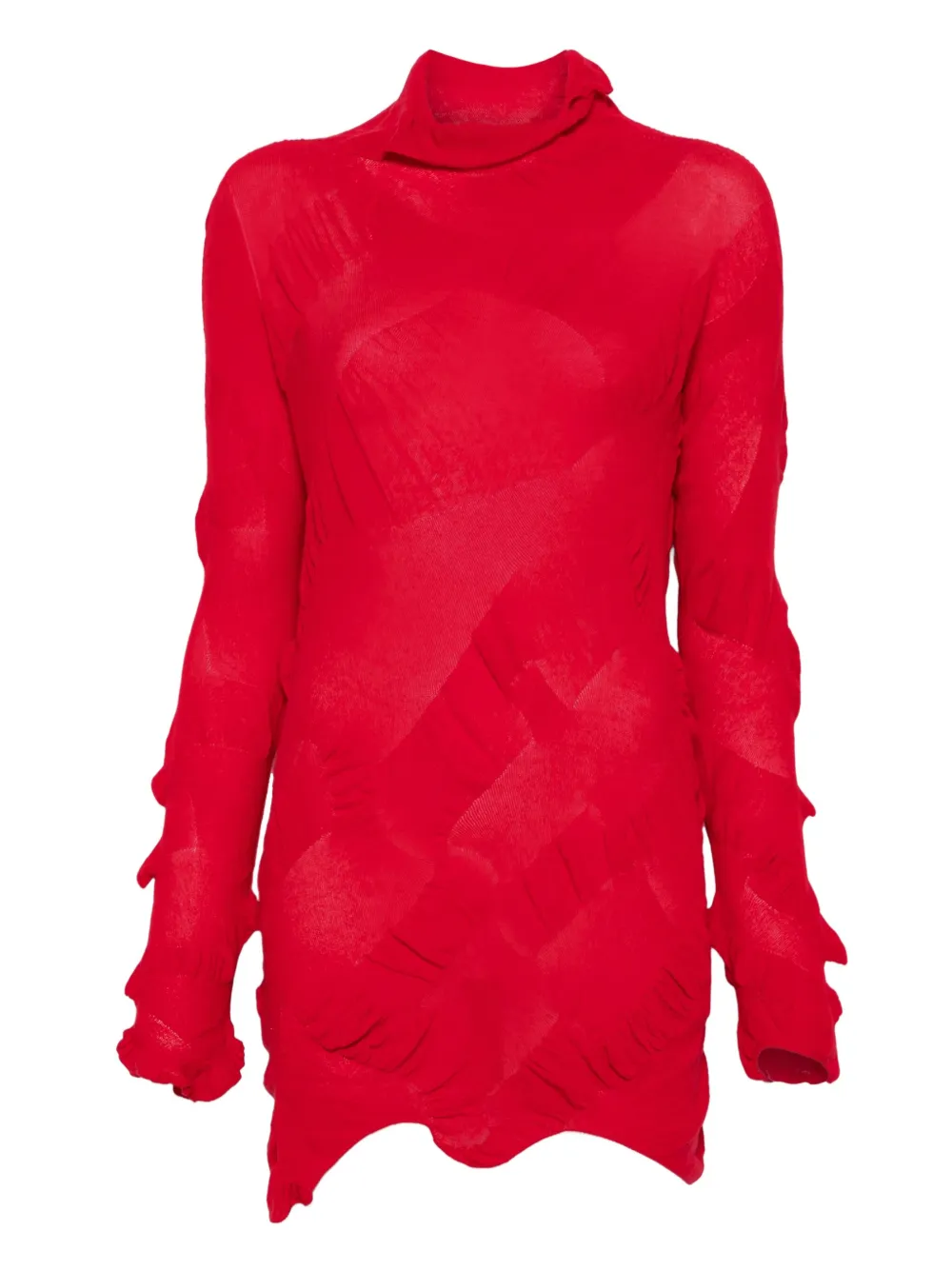 Платье с длинными рукавами и сборками Yohji Yamamoto, красный
Платье с длинными рукавами и сборками Yohji Yamamoto, красный