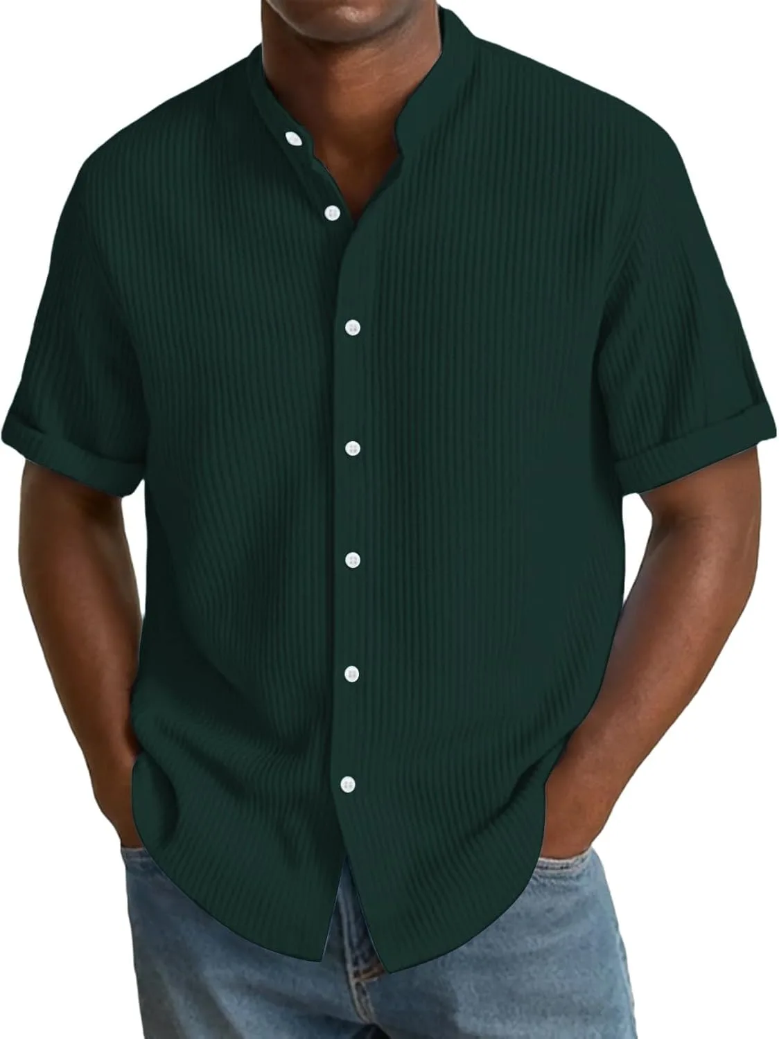 Мужская гавайская рубашка в полоску, короткий рукав, с карманом Likthione
Мужская гавайская рубашка в полоску, короткий рукав, с карманом Likthione