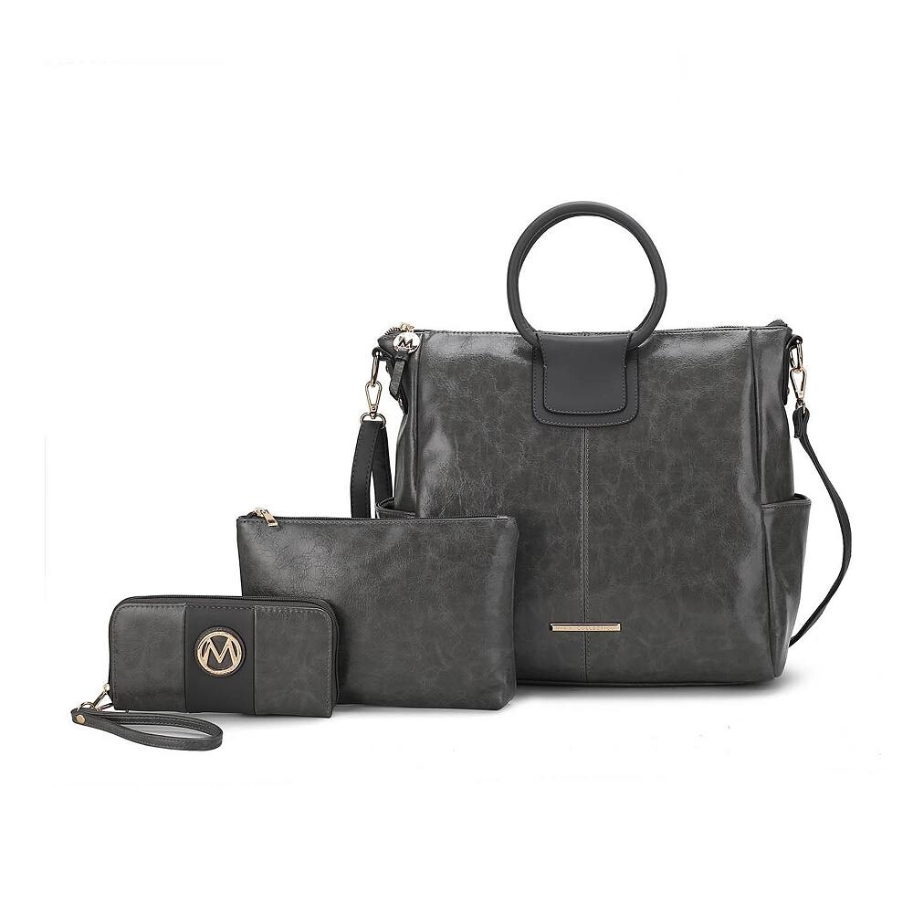 Женская большая сумка из веганской кожи Mkf Collection Zuri с чехлом и кошельком от Mia K MKF Collection, цвет Charcoal
Женская большая сумка из веганской кожи Mkf Collection Zuri с чехлом и кошельком от Mia K MKF Collection, цвет Charcoal