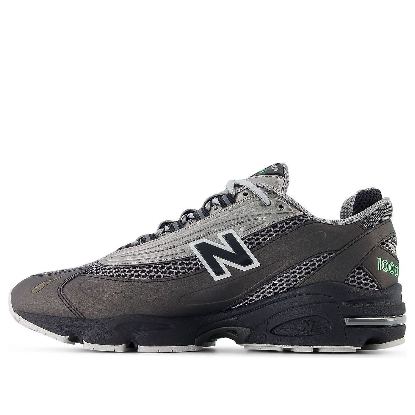 Кроссовки New Balance 1000 'Black Dark Silver Metallic Lime Leaf'
Кроссовки New Balance 1000 'Black Dark Silver Metallic Lime Leaf'