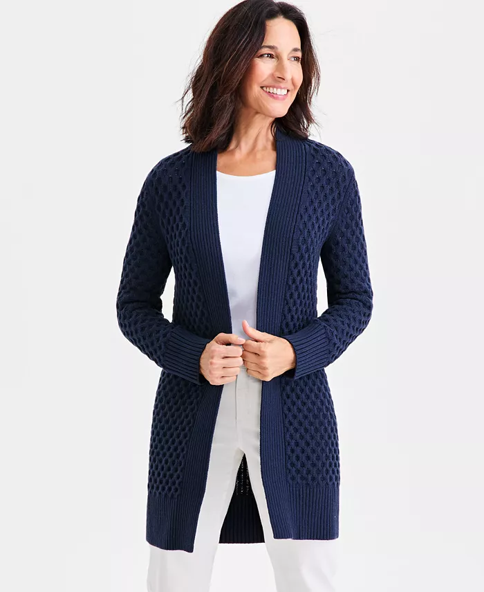 Женский кардиган с открытым передним швом Style & Co, синий
Женский кардиган с открытым передним швом Style & Co, синий