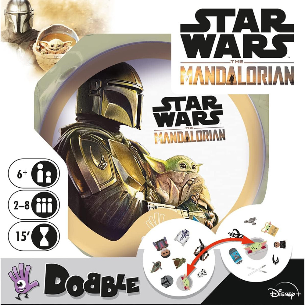 Настольная игра Zygomatic Dobble: Star Wars Mandalorian (Spanish/Portuguese Edition)
Настольная игра Zygomatic Dobble: Star Wars Mandalorian (Spanish/Portuguese Edition)