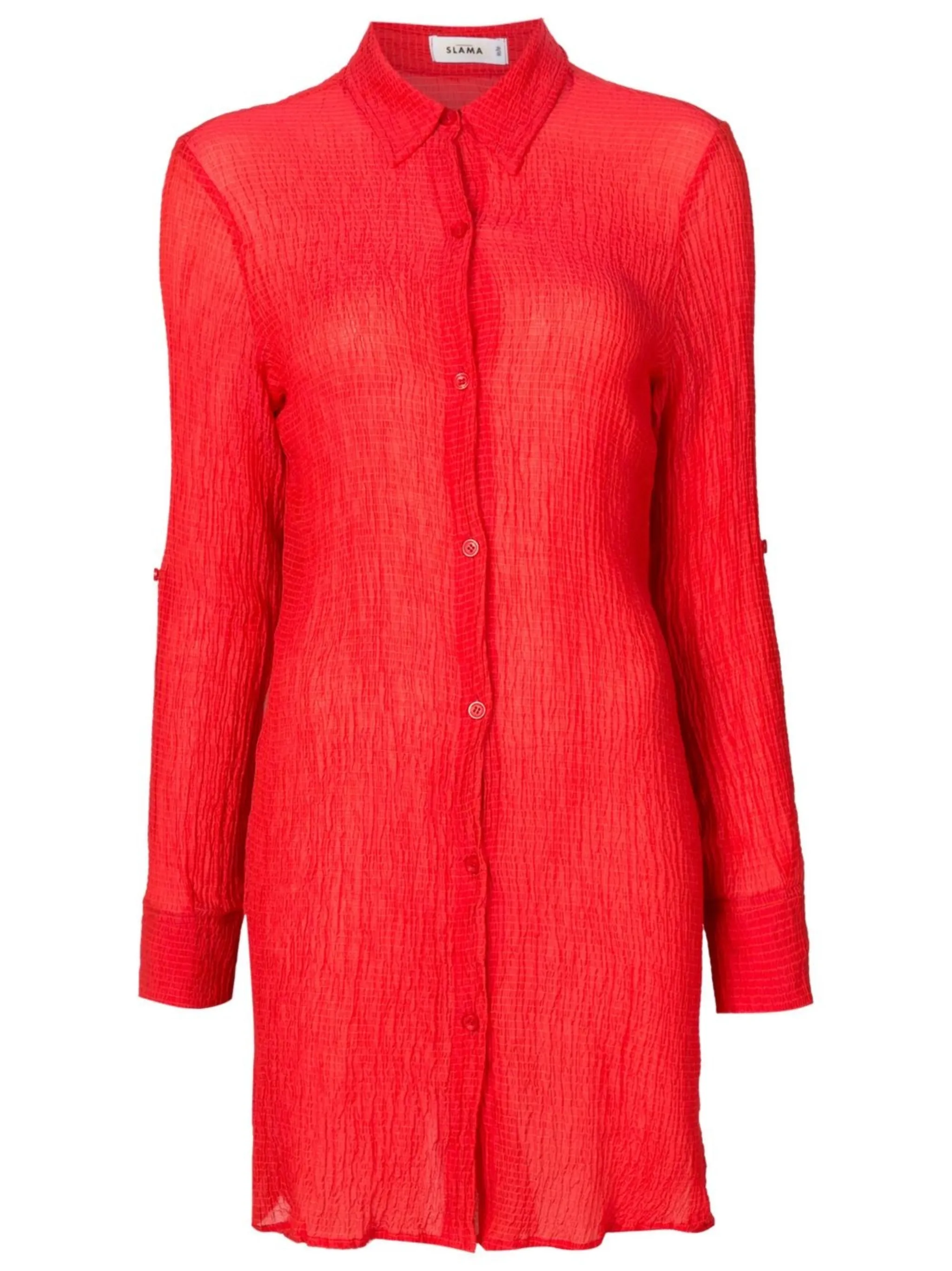 Платье-рубашка с жатым эффектом Amir Slama, красный
Платье-рубашка с жатым эффектом Amir Slama, красный