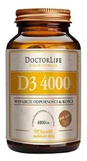 Doctor Life, D3 4000 Биологически активная добавка для иммунитета и поддержки костей 120 капсул
Doctor Life, D3 4000 Биологически активная добавка для иммунитета и поддержки костей 120 капсул