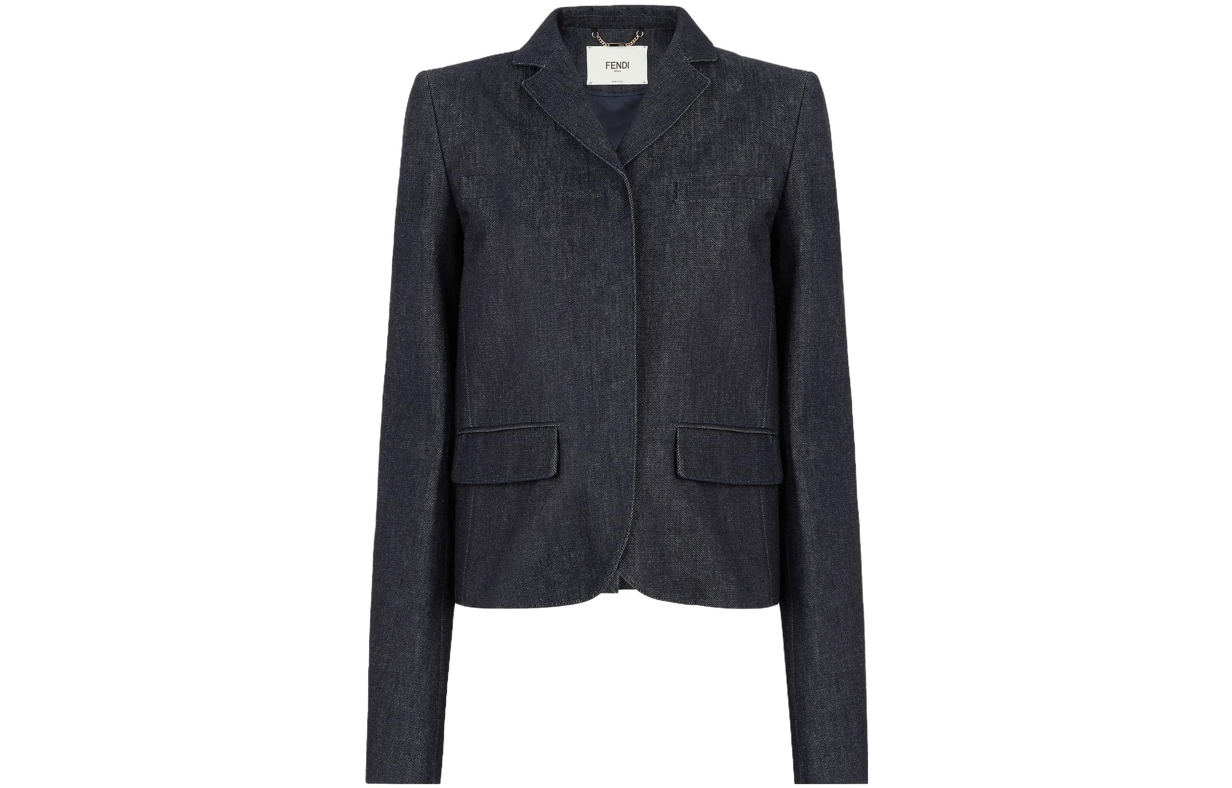 FENDI Джинсовая куртка женская синяя, Blue
FENDI Джинсовая куртка женская синяя, Blue