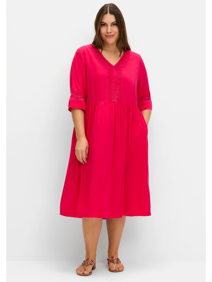 Платье до колена sheego, розовый
Платье до колена sheego, розовый