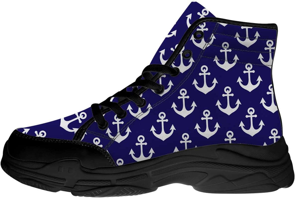 Мужские кроссовки Anchor высокие, на шнуровке, с платформой из канвы, подарки для женщин и мужчин Generic, черный
Мужские кроссовки Anchor высокие, на шнуровке, с платформой из канвы, подарки для женщин и мужчин Generic, черный