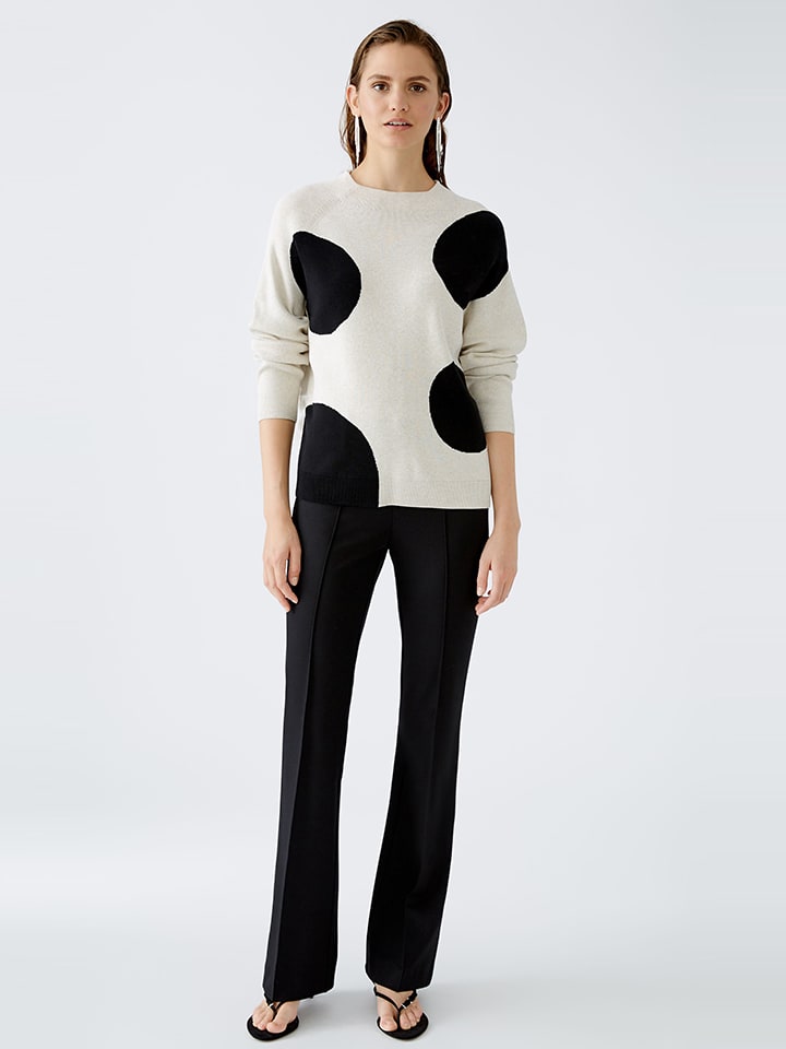 Пуловер Oui Pullover, цвет Weiß/Schwarz
Пуловер Oui Pullover, цвет Weiß/Schwarz