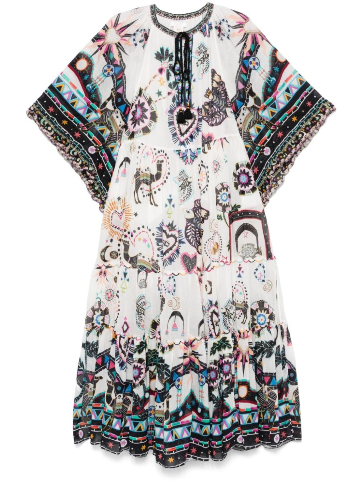 Camilla платье макси с широкими рукавами и сборками, белый
Camilla платье макси с широкими рукавами и сборками, белый