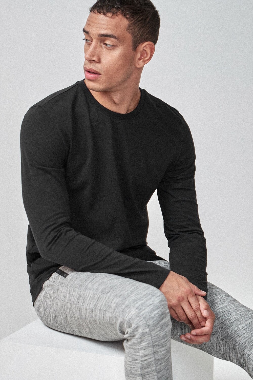 Футболка с длинными рукавами и круглым вырезом Next, черный
Футболка с длинными рукавами и круглым вырезом Next, черный