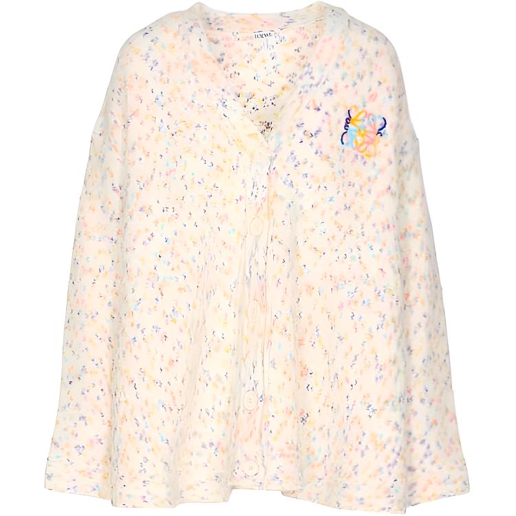 Кардиган с вышитым логотипом LOEWE, белый
Кардиган с вышитым логотипом LOEWE, белый