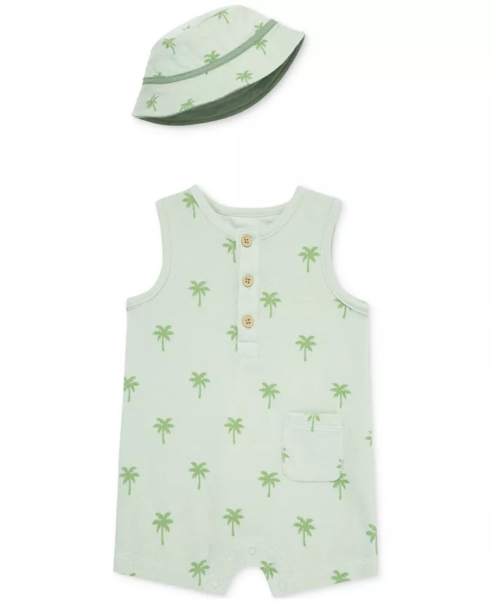 Комплект для мальчиков: комбинезон и шляпа-ведро (2 предмета) Little Me, зеленый
Комплект для мальчиков: комбинезон и шляпа-ведро (2 предмета) Little Me, зеленый