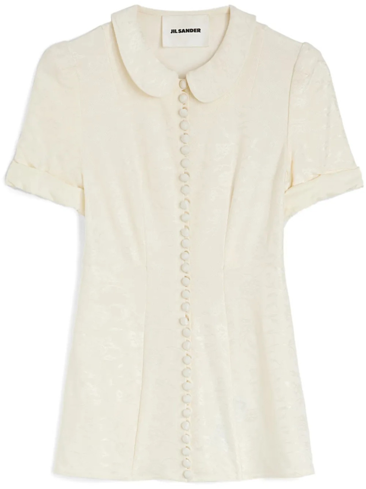 Jil Sander жаккардовая рубашка с цветочным узором, белый
Jil Sander жаккардовая рубашка с цветочным узором, белый