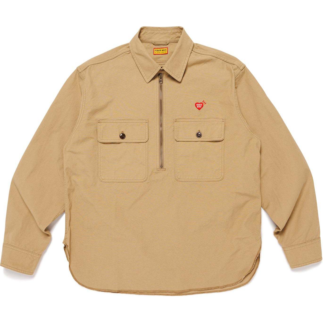 Рубашка с логотипом Heart и полузастежкой HUMAN MADE, Light Umber
Рубашка с логотипом Heart и полузастежкой HUMAN MADE, Light Umber