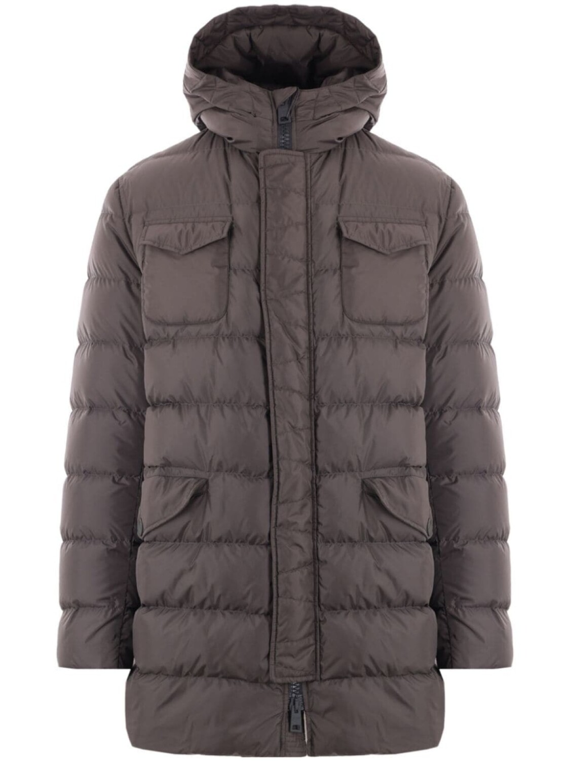 Herno стеганое пальто с капюшоном, серый
Herno стеганое пальто с капюшоном, серый