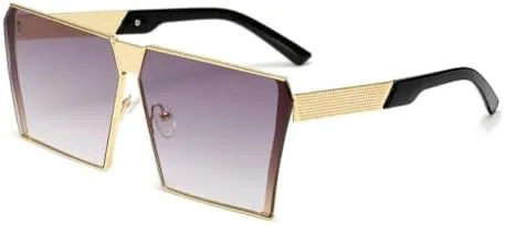 Квадратные металлические солнцезащитные очки 2027 года для женщин и мужчин, модные очки-маски в большой оправе, винтажные очки для женщин MTZJH, Gold-grey
Квадратные металлические солнцезащитные очки 2027 года для женщин и мужчин, модные очки-маски в большой оправе, винтажные очки для женщин MTZJH, Gold-grey