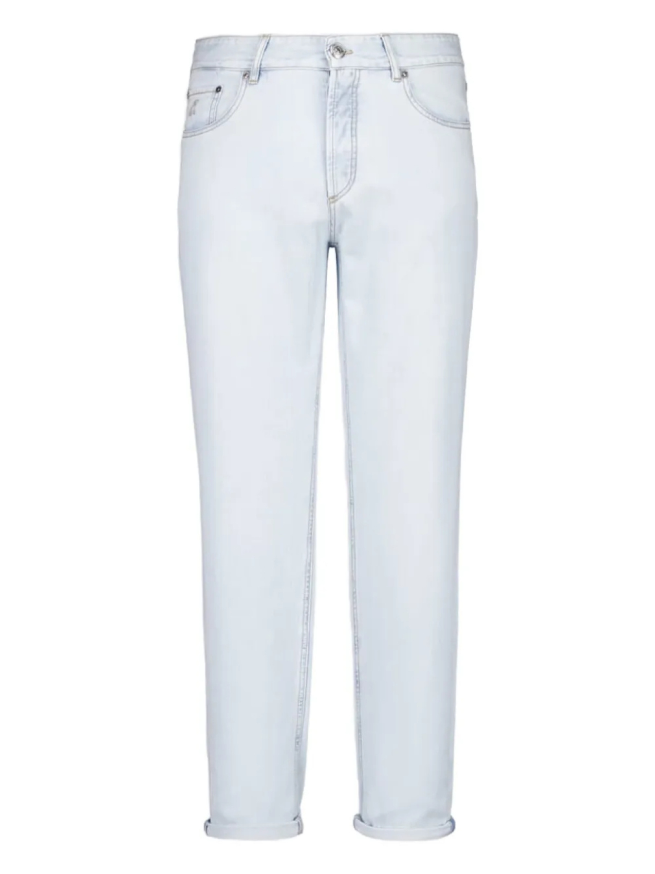 Джинсы с нашивкой-логотипом Brunello Cucinelli, синий 
Джинсы с нашивкой-логотипом Brunello Cucinelli, синий