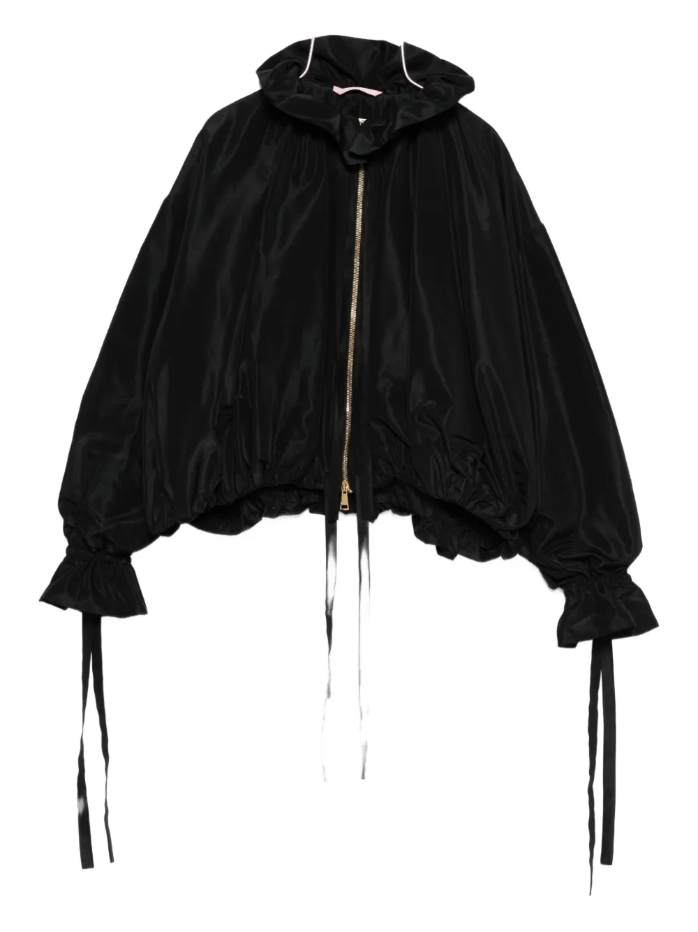 Куртка с оборками и застежкой-молнией спереди Vivetta, черный
Куртка с оборками и застежкой-молнией спереди Vivetta, черный