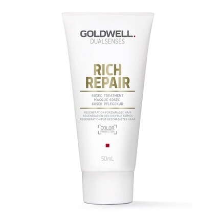 Dualsenses Rich Repair 60 Second Treatment 50 мл для сухих и поврежденных волос, Goldwell
Dualsenses Rich Repair 60 Second Treatment 50 мл для сухих и поврежденных волос, Goldwell