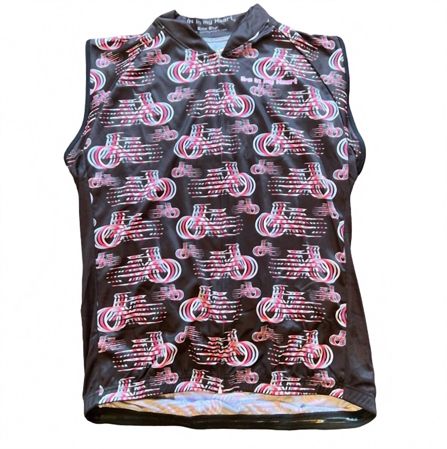 It's In My Heart Женская велосипедная майка без рукавов Bike Blur, черная
It's In My Heart Женская велосипедная майка без рукавов Bike Blur, черная