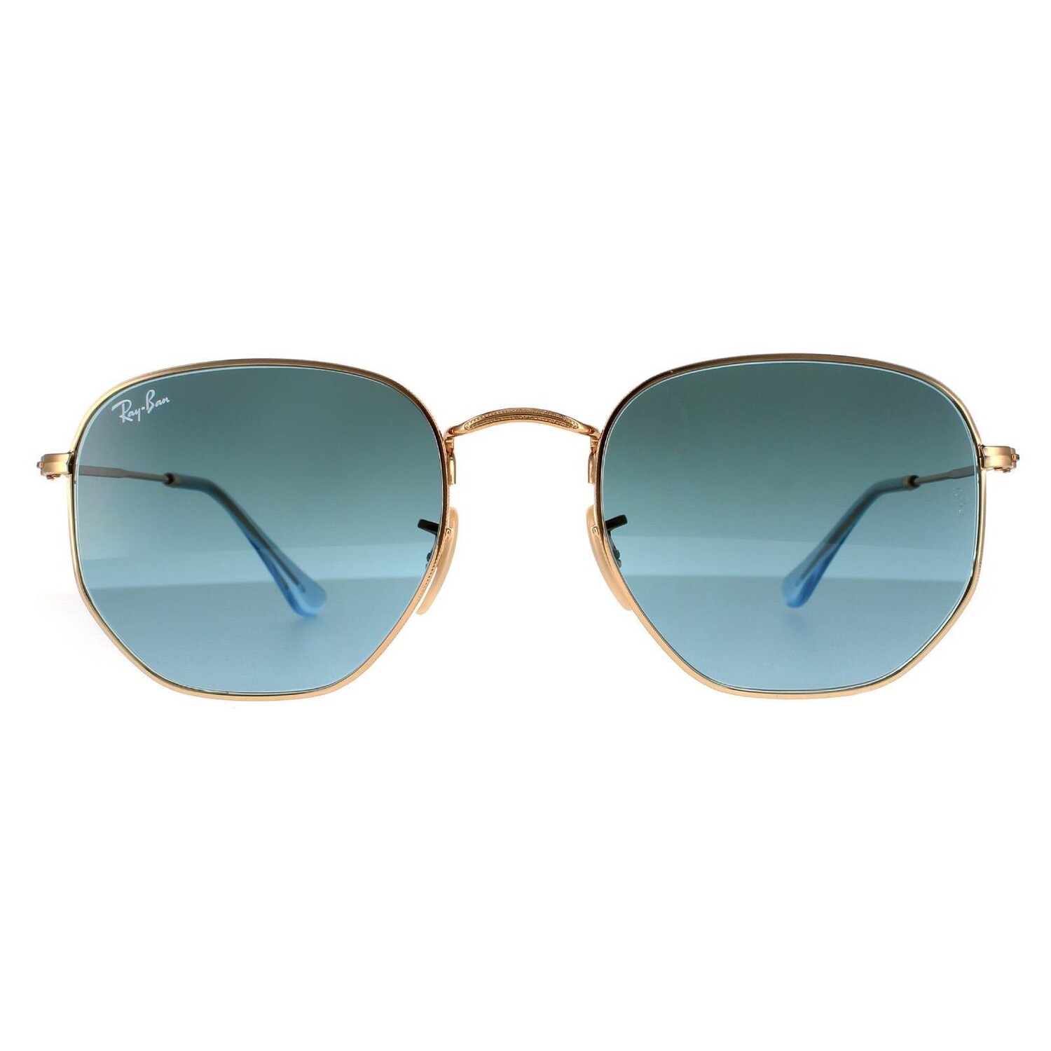 Квадратные золотисто-сине-серые солнцезащитные очки с градиентом Ray-Ban, золото 
Квадратные золотисто-сине-серые солнцезащитные очки с градиентом Ray-Ban, золото