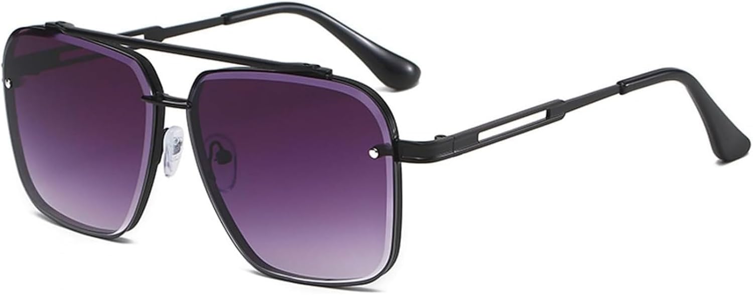 Винтажные солнцезащитные очки с градиентным покрытием для женщин/мужчин, квадратная форма, защита от УФ-излучения UV400, металлическая оправа, для вождения, пляжа и в качестве модного аксессуара Generic, Purple B
Винтажные солнцезащитные очки с градиентным покрытием для женщин/мужчин, квадратная форма, защита от УФ-излучения UV400, металлическая оправа, для вождения, пляжа и в качестве модного аксессуара Generic, Purple B