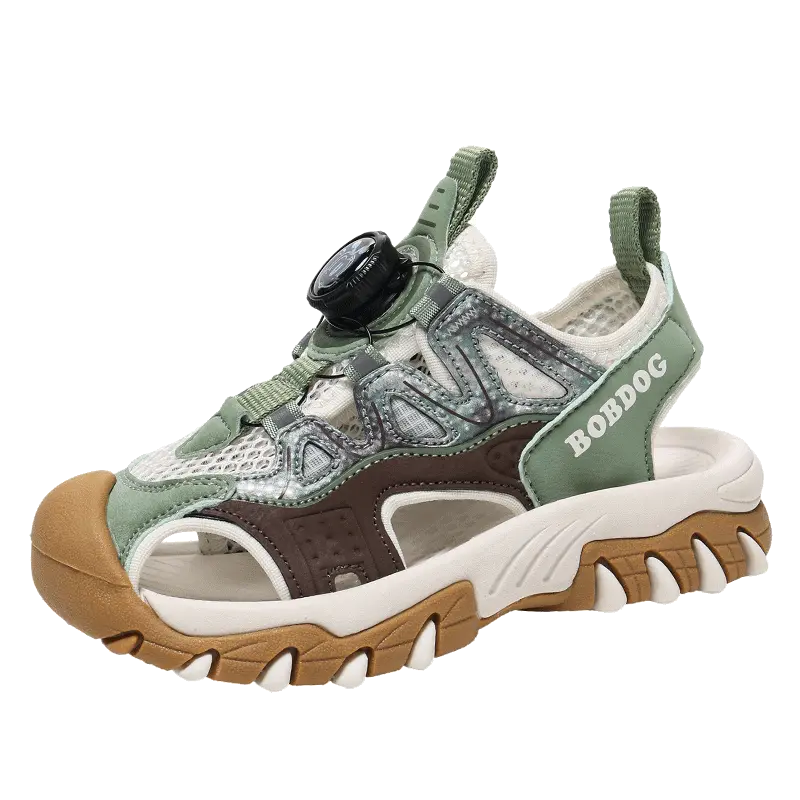 Детские сандалии с противоскользящей подошвой и износостойкими подошвами для детей от 3 до 7 лет BOBDOG, зеленый
Детские сандалии с противоскользящей подошвой и износостойкими подошвами для детей от 3 до 7 лет BOBDOG, зеленый