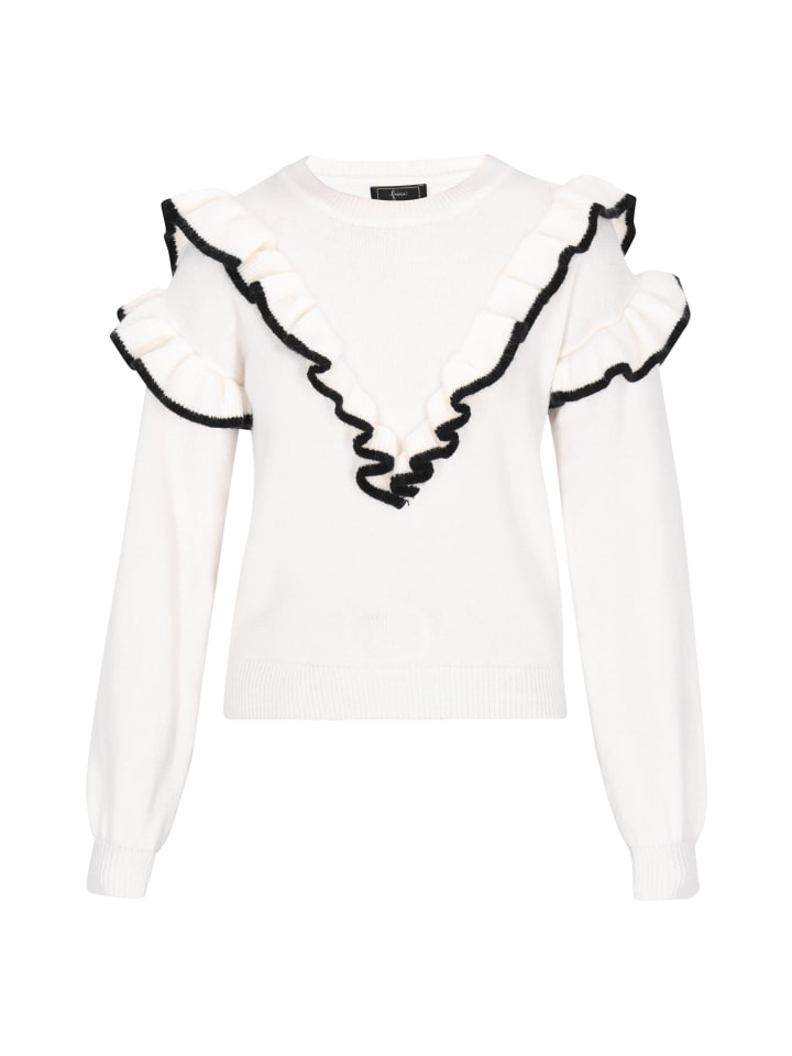 Женский свитер белого и черного цветов faina
Женский свитер белого и черного цветов faina