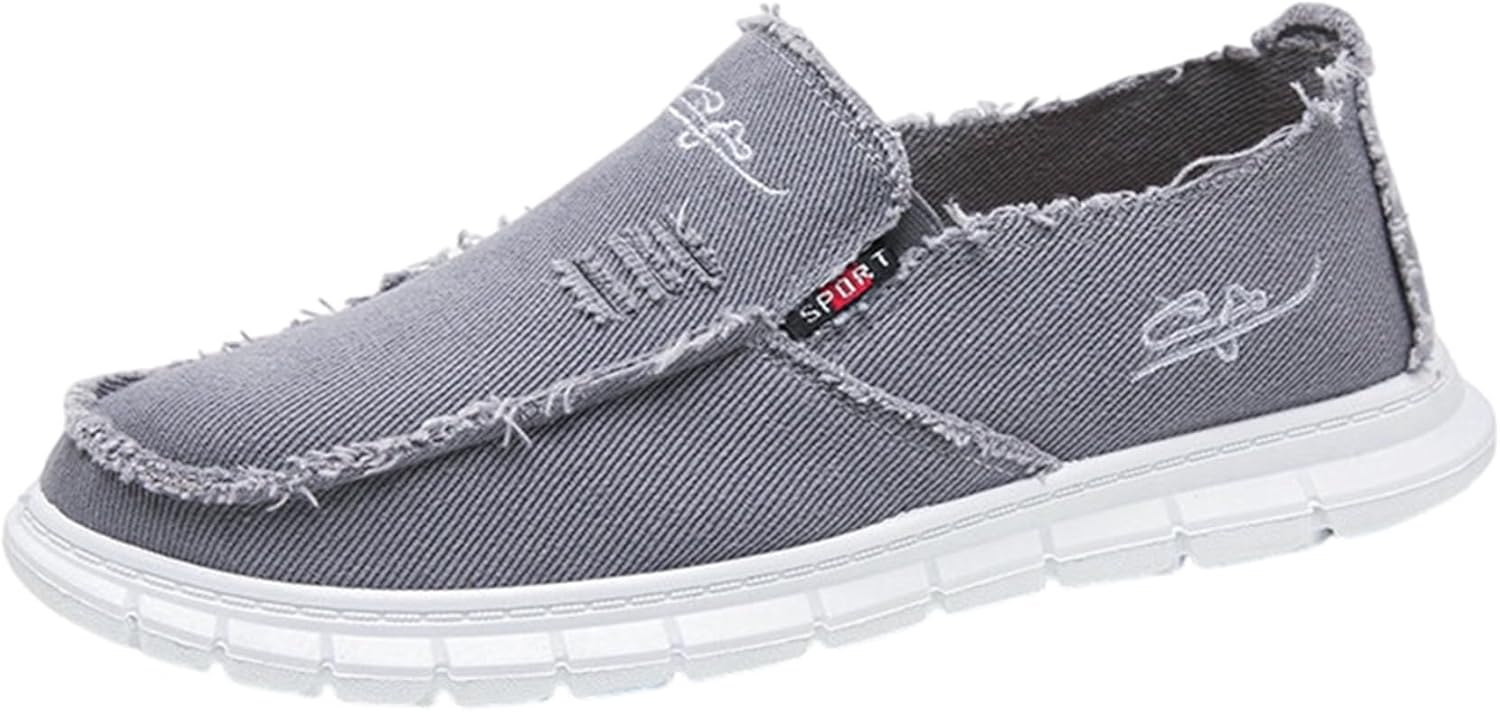 Мужские удобные мокасины без шнурков широкого размера, повседневные тканевые мокасины, мужские туфли для прогулок на лодке Sywzx&Xfybz, серый
Мужские удобные мокасины без шнурков широкого размера, повседневные тканевые мокасины, мужские туфли для прогулок на лодке Sywzx&Xfybz, серый