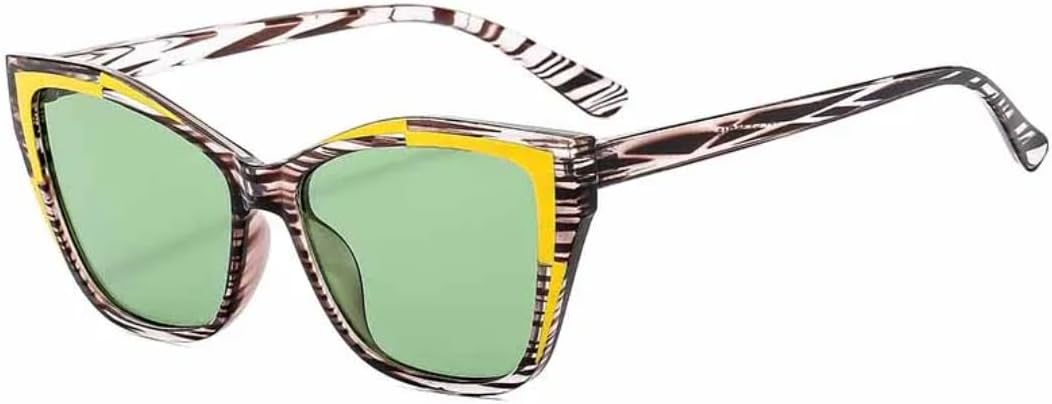 Винтажные женские солнцезащитные очки «кошачий глаз», роскошные мужские очки в большой оправе для вождения, путешествий, походов, с защитой от УФ-излучения UV400 TVTBBVV, Stripe Green
Винтажные женские солнцезащитные очки «кошачий глаз», роскошные мужские очки в большой оправе для вождения, путешествий, походов, с защитой от УФ-излучения UV400 TVTBBVV, Stripe Green