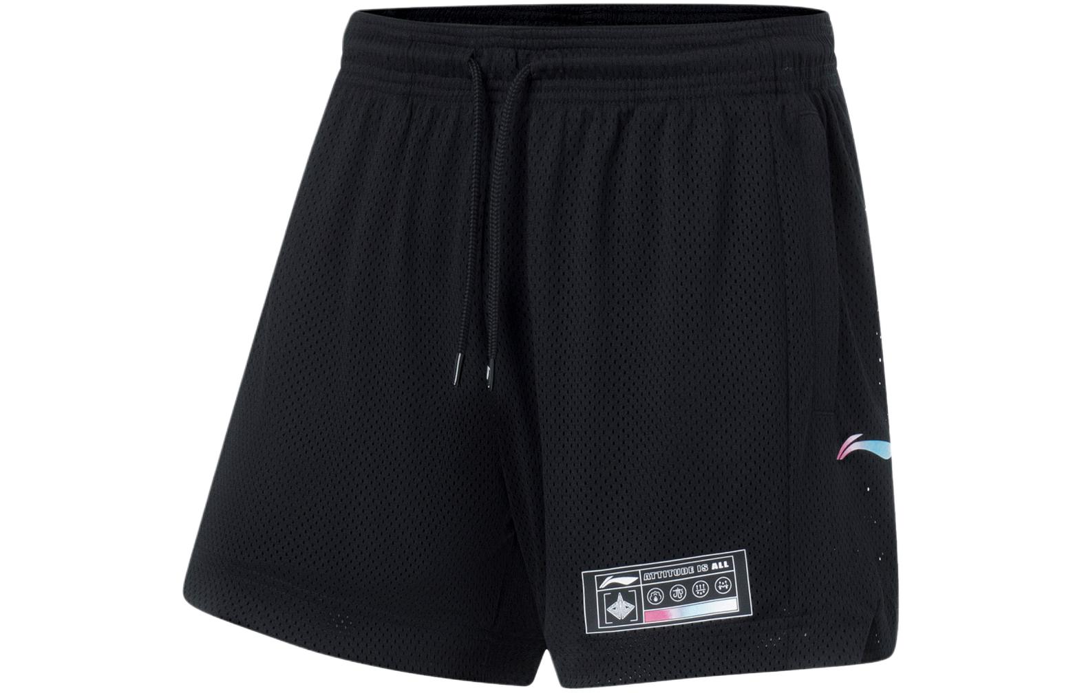 Шорты баскетбольные LiNing черные с разноцветным градиентным принтом
Шорты баскетбольные LiNing черные с разноцветным градиентным принтом