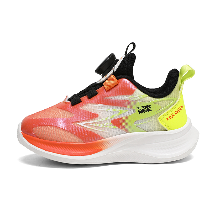 Кроссовки для бега для детей с низким верхом, амортизацией, износостойкостью и отскоком. Mulinsen, оранжевый 
Кроссовки для бега для детей с низким верхом, амортизацией, износостойкостью и отскоком. Mulinsen, оранжевый