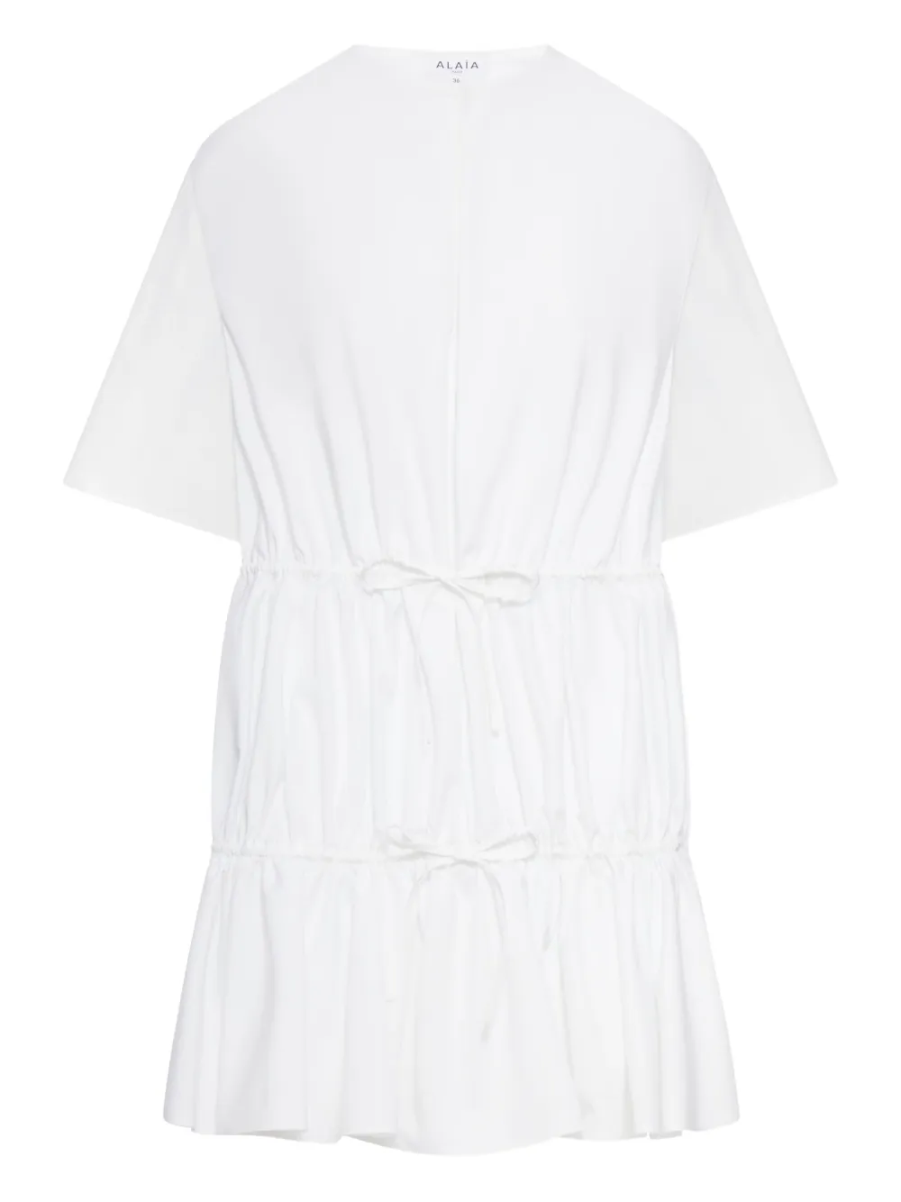 Платье с кулиской и оборками Alaïa, белый
Платье с кулиской и оборками Alaïa, белый