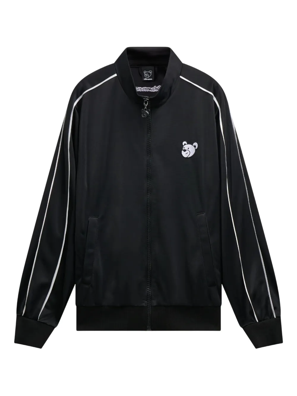 Полосатая куртка на молнии Inbetweeners, черный 
Полосатая куртка на молнии Inbetweeners, черный