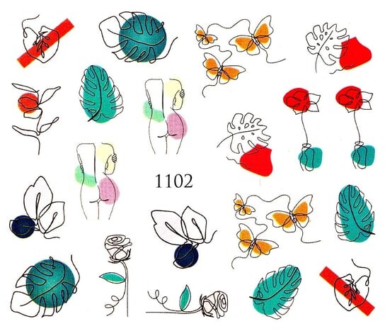 Водные наклейки для ногтей - №1102, Raisin
Водные наклейки для ногтей - №1102, Raisin