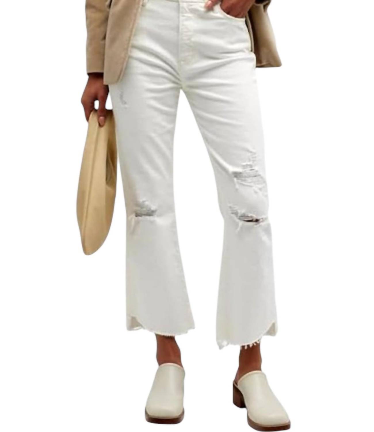 Джинсы Super High Crop Mini Boot в Aunatural Destruct FRAME
Джинсы Super High Crop Mini Boot в Aunatural Destruct FRAME