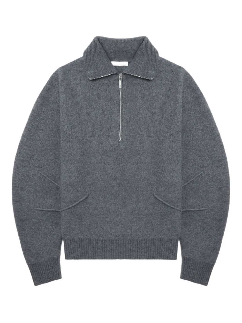 Свитер с воротником на молнии Helmut Lang, серый
Свитер с воротником на молнии Helmut Lang, серый