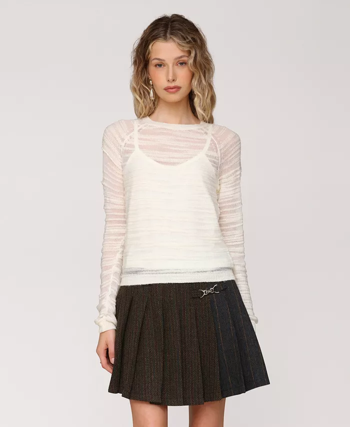 Женский свитер с круглым вырезом Avec Les Filles, коричневый/бежевый
Женский свитер с круглым вырезом Avec Les Filles, коричневый/бежевый