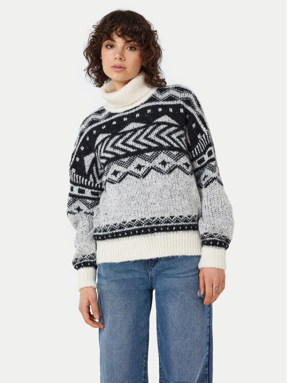 Свитер с высоким воротником стандартной посадки Noisy May, бежевый
Свитер с высоким воротником стандартной посадки Noisy May, бежевый