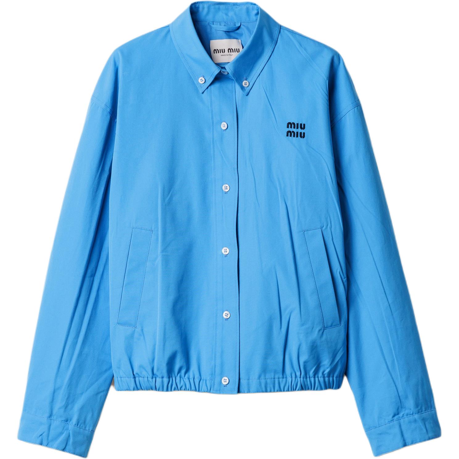 MIU MIU Вышитая куртка на пуговицах с логотипом, Coral Blue
MIU MIU Вышитая куртка на пуговицах с логотипом, Coral Blue