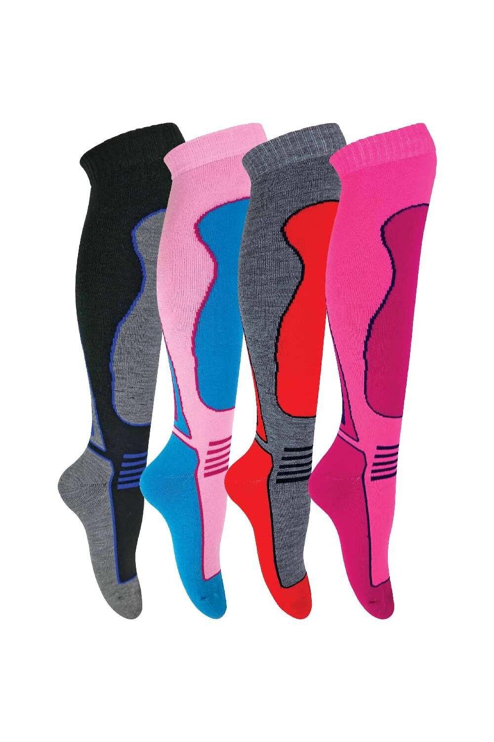 4 пары очень теплых длинных цветных лыжных носков до колена из смесовой шерсти Sock Snob, розовый
4 пары очень теплых длинных цветных лыжных носков до колена из смесовой шерсти Sock Snob, розовый