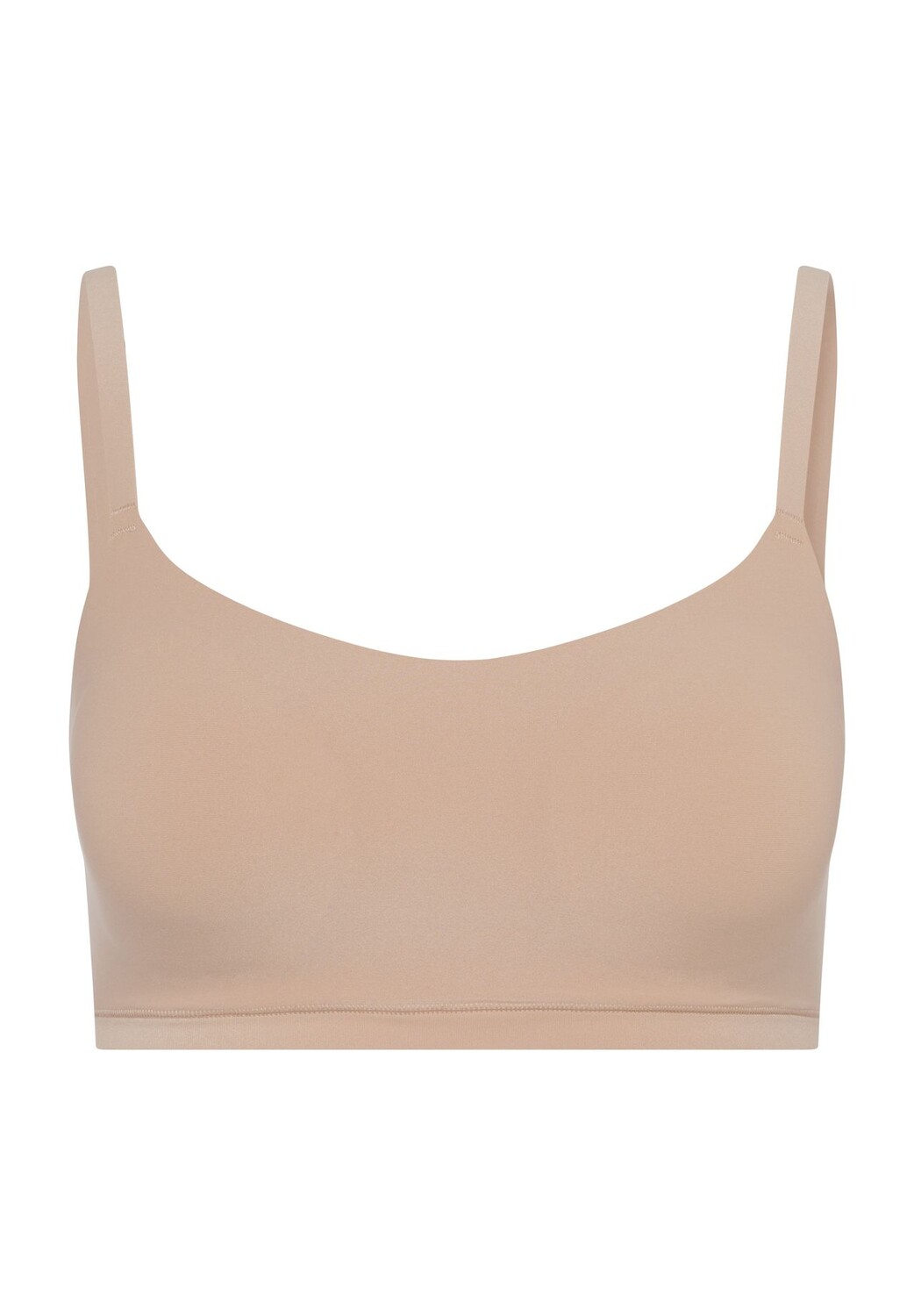 Бюстье, мягкий стрейч, мягкие чашки, без косточек, бесшовное, для женщин CHANTELLE, нюд