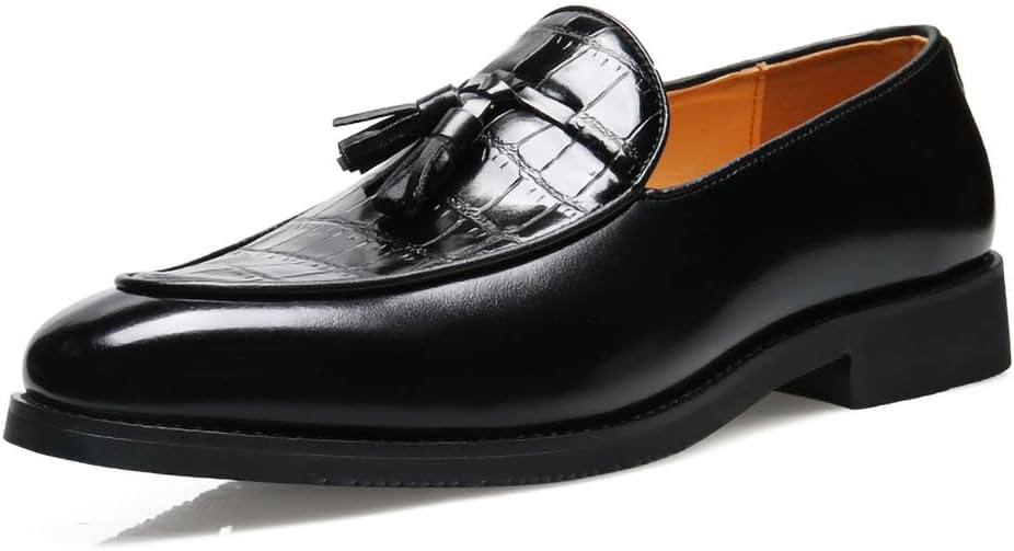Мужские лоферы из искусственной кожи с кисточками - с тиснением под крокодила, на плоской подошве, для деловой, повседневной носки и вождения Generic, черный
Мужские лоферы из искусственной кожи с кисточками - с тиснением под крокодила, на плоской подошве, для деловой, повседневной носки и вождения Generic, черный